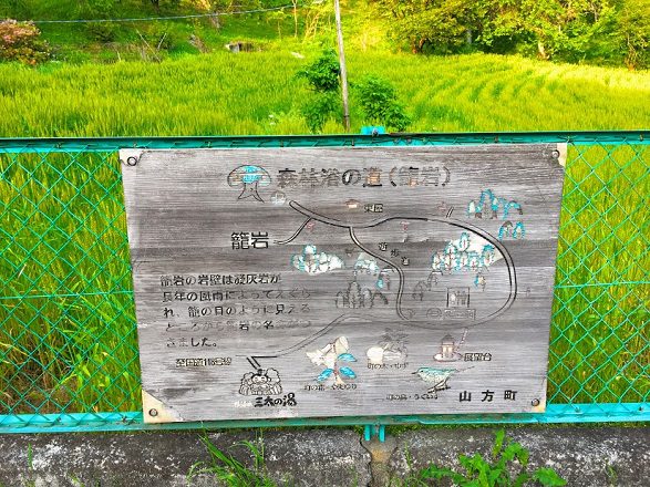 籠岩看板